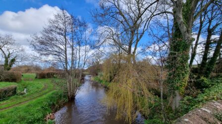 View taken at Highbridge in Williton on the West Somerset Coast Path