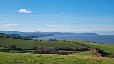View taken at East Quantoxhead on the West Somerset Coast Path